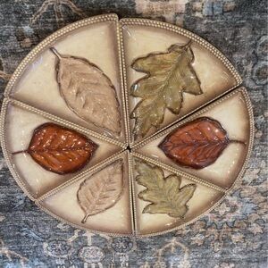 Leaf Design Ceramic Plate